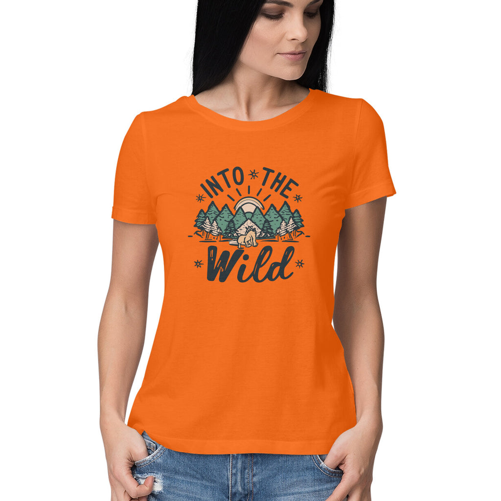 Women's Into The Wild Graphics Printed T-Shirt