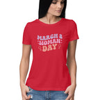 Women's March 8 Woman Day Design Printed T-Shirt