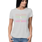 Women's Girl Boss Design Printed T-Shirt