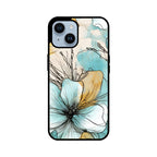 Alcohol Ink Flowers Graphics Printed Glass Phone Cases from Creativeya