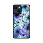 Alcohol Ink Flowers Graphics Printed Glass Phone Cases from Creativeya