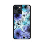Alcohol Ink Flowers Graphics Printed Glass Phone Cases from Creativeya