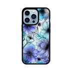 Alcohol Ink Flowers Graphics Printed Glass Phone Cases from Creativeya