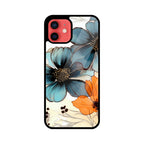 Alcohol Ink Flowers Graphics Printed Glass Phone Cases from Creativeya