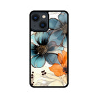 Alcohol Ink Flowers Graphics Printed Glass Phone Cases from Creativeya