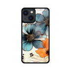 Alcohol Ink Flowers Graphics Printed Glass Phone Cases from Creativeya