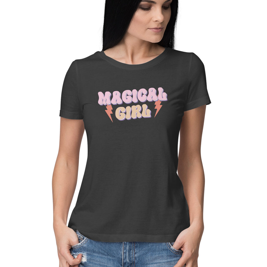 Women's Magical Girl Design Printed T-Shirt