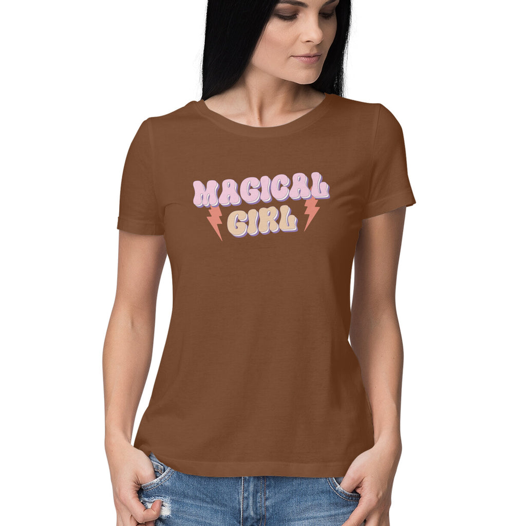 Women's Magical Girl Design Printed T-Shirt