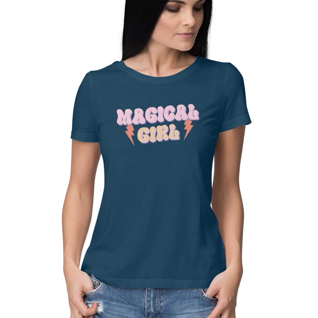 Women's Magical Girl Design Printed T-Shirt