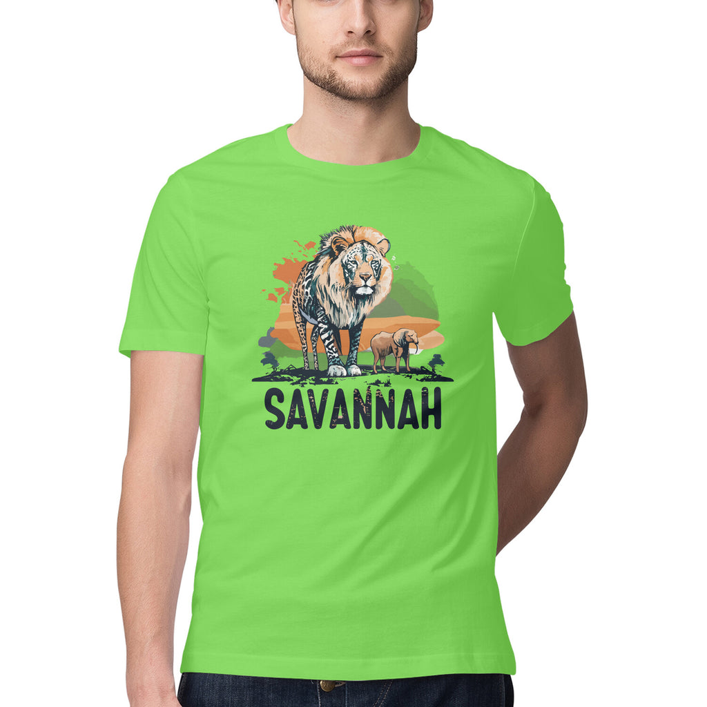 Men's Savannah Design Printed T-Shirt