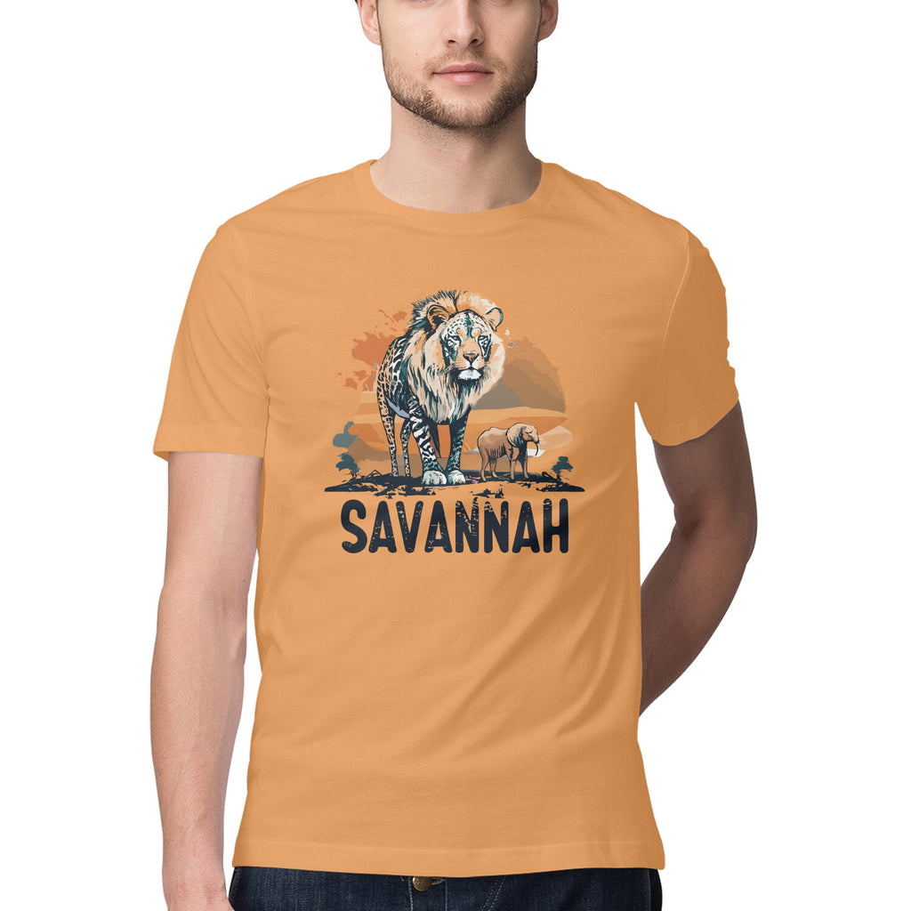 Men's Savannah Design Printed T-Shirt