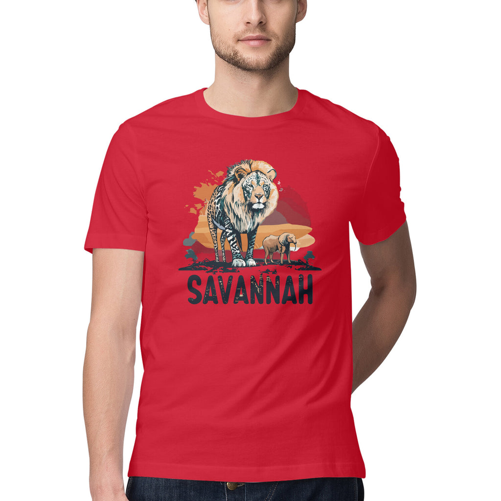 Men's Savannah Design Printed T-Shirt