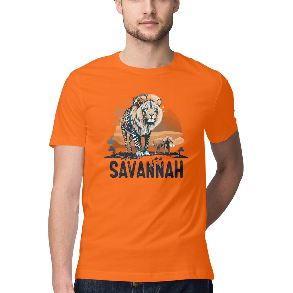 Men's Savannah Design Printed T-Shirt
