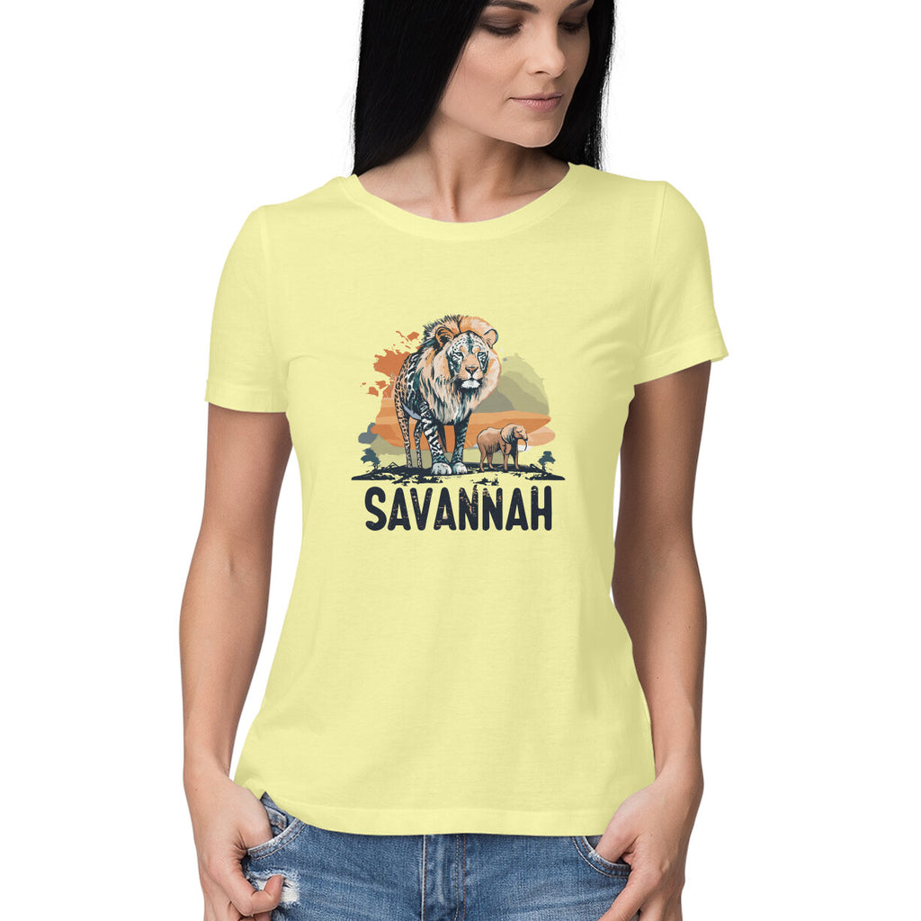 Women's Savannah Design Printed T-Shirt