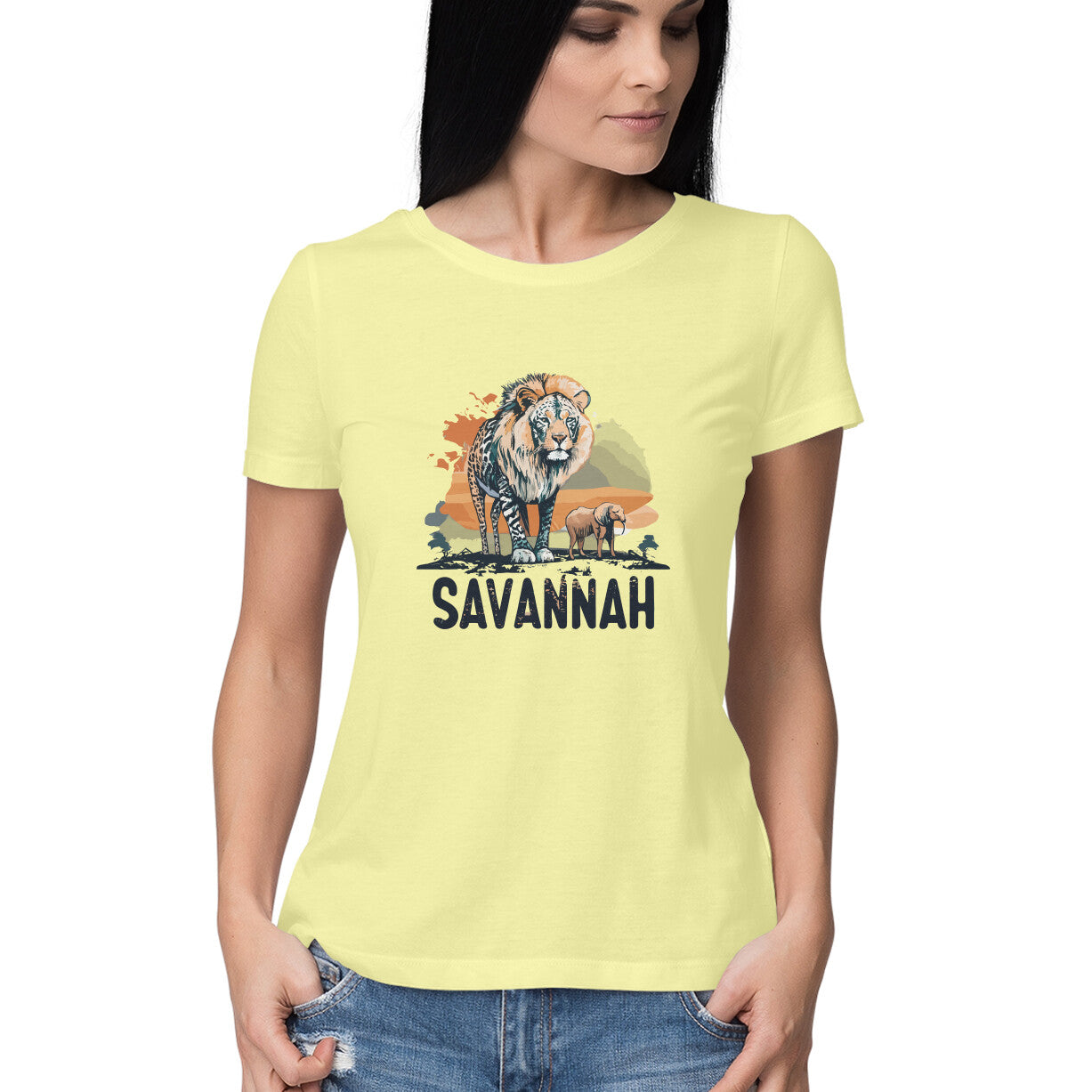 Women's Savannah Design Printed T-Shirt