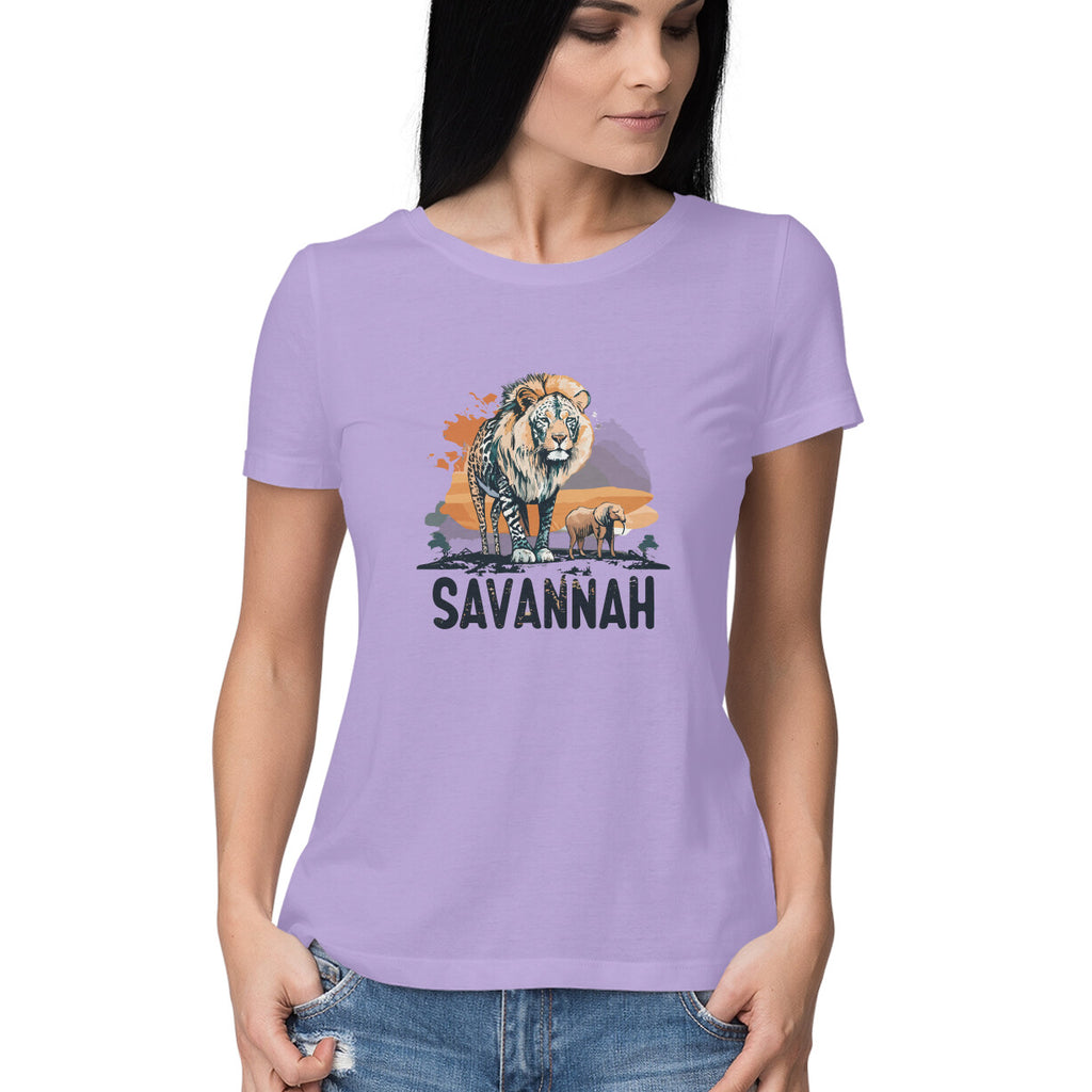 Women's Savannah Design Printed T-Shirt