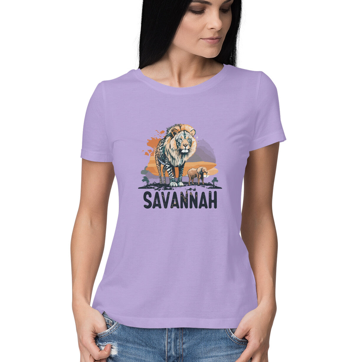 Women's Savannah Design Printed T-Shirt