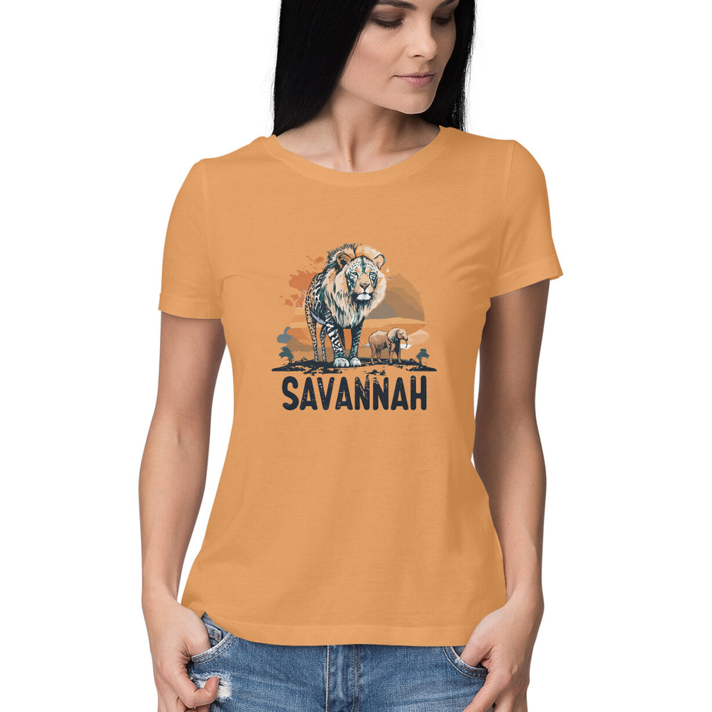 Women's Savannah Design Printed T-Shirt