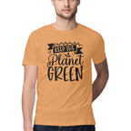 Men's Keep The Planet Green Design Printed T-Shirt