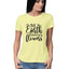 Women's The Earth laughs In flowers Graphics Printed T-Shirt