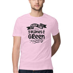 Men's Keep The Planet Green Design Printed T-Shirt