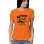 Women's Keep The Planet Green Graphics Printed T-Shirt