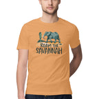 Men's Roam The Savannah Design Printed T-Shirt
