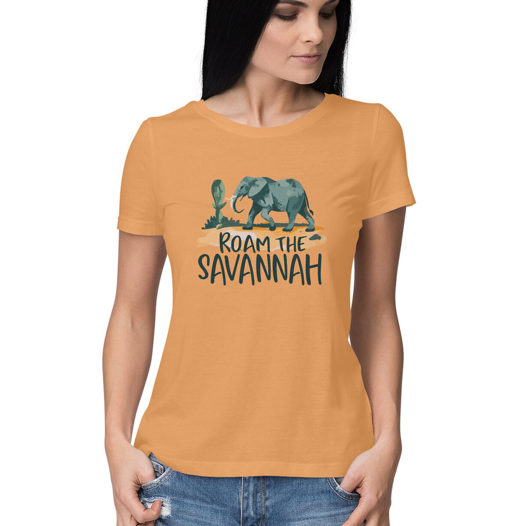 Women's Roam The Savannah Graphics Printed T-Shirt
