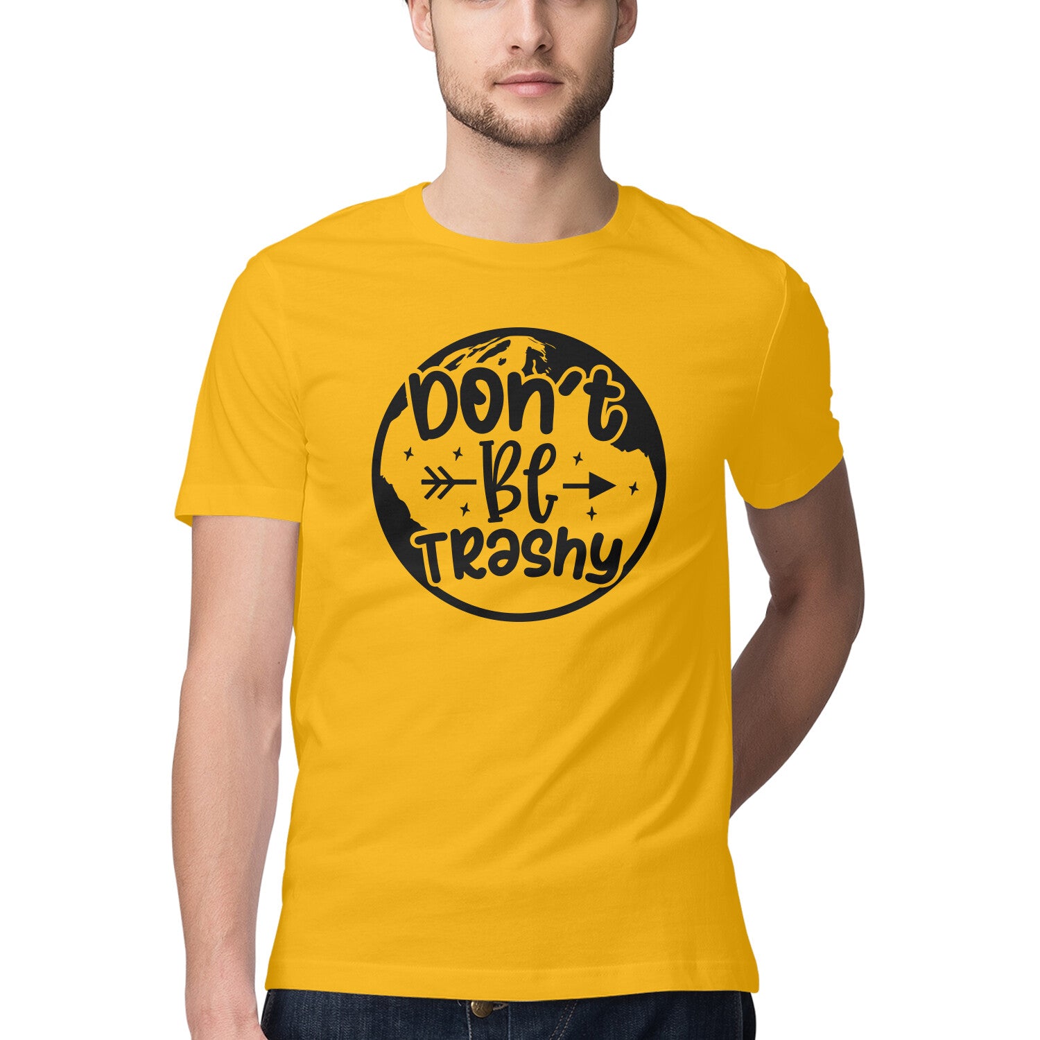 Men's Don't Be Trashy Design Printed T-Shirt