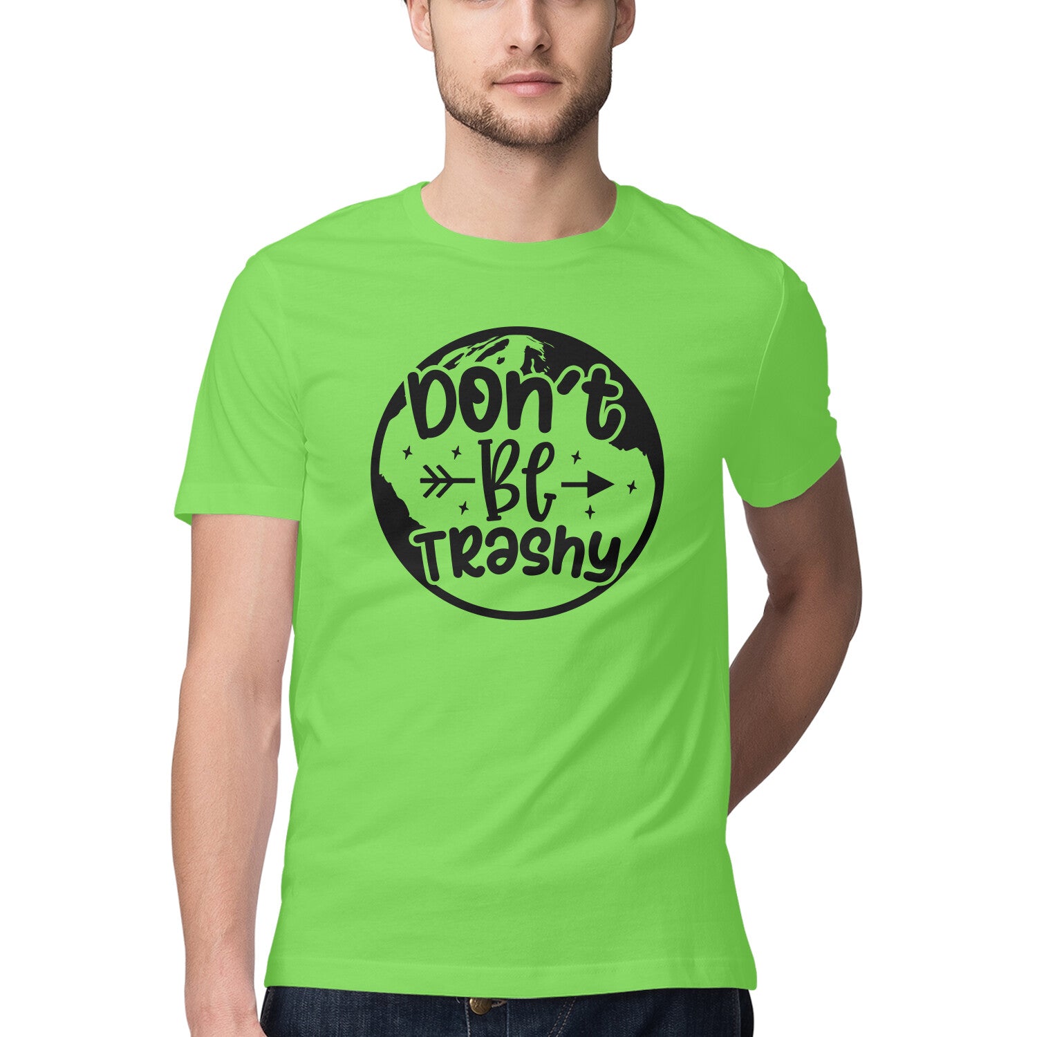 Men's Don't Be Trashy Design Printed T-Shirt
