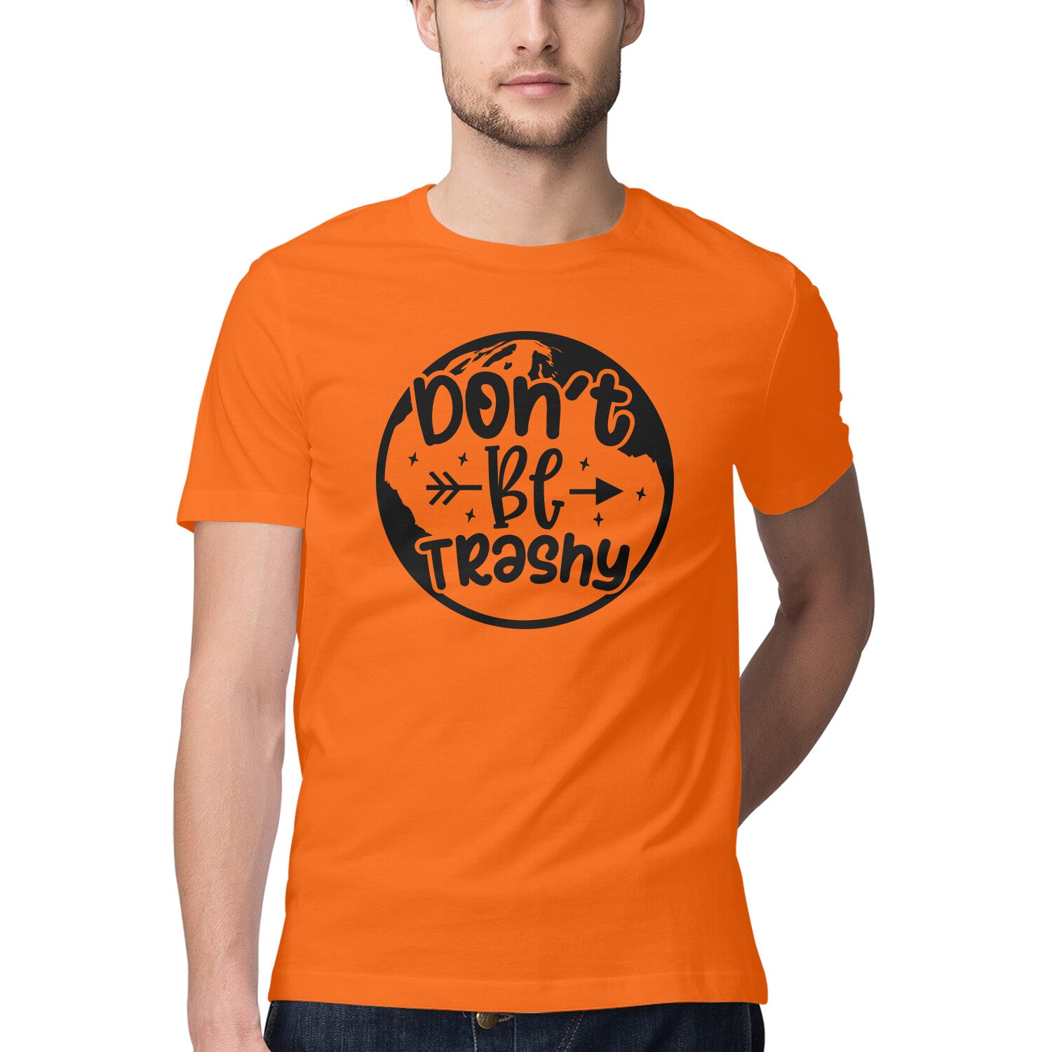 Men's Don't Be Trashy Design Printed T-Shirt