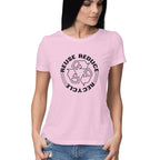 Women's Reuse Reduce Recycle Graphics Printed T-Shirt