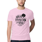 Men's Let's Plant Tree Design Printed T-Shirt