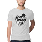 Men's Let's Plant Tree Design Printed T-Shirt