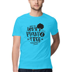 Men's Let's Plant Tree Design Printed T-Shirt