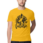 Men's Save Our Earth To Future Design Printed T-Shirt