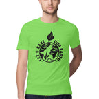 Men's Let's Save Our Earth Design Printed T-Shirt