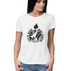 Women's Let's Save Our Earth Graphics Printed T-Shirt