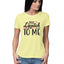 Women's Talk Lipstick To Me Design Printed T-Shirt