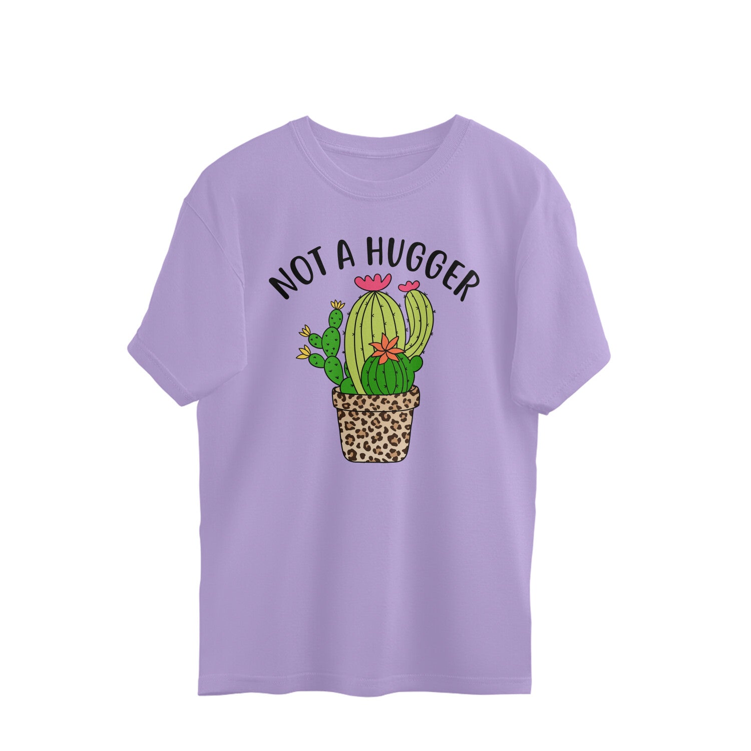 Women's Not A Hugger Sarcastic Quotes Oversized T-Shirt