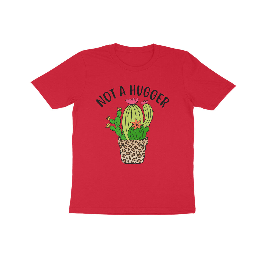 Kid's Not A Hugger Sarcastic Design T-Shirt Secondary image