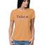 Women's Take It Groovy Design Printed T-Shirt