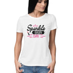 Women's Sparkle Everyday Design Printed T-Shirt