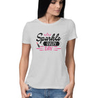 Women's Sparkle Everyday Design Printed T-Shirt