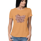 Women's Born In 70's Design Printed T-Shirt