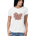 Women's Born In 70's Design Printed T-Shirt