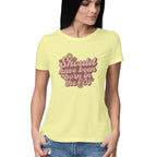 Women's Born In 70's Design Printed T-Shirt