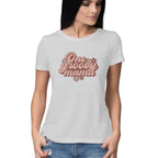 Women's One Groovy Mama Design Printed T-Shirt