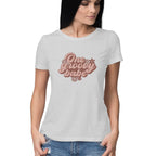 Women's One Groovy Bebe Design Printed T-Shirt