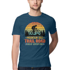 Men's Mountain Bike Trail Road Great Adventure  Design Printed T-Shirt